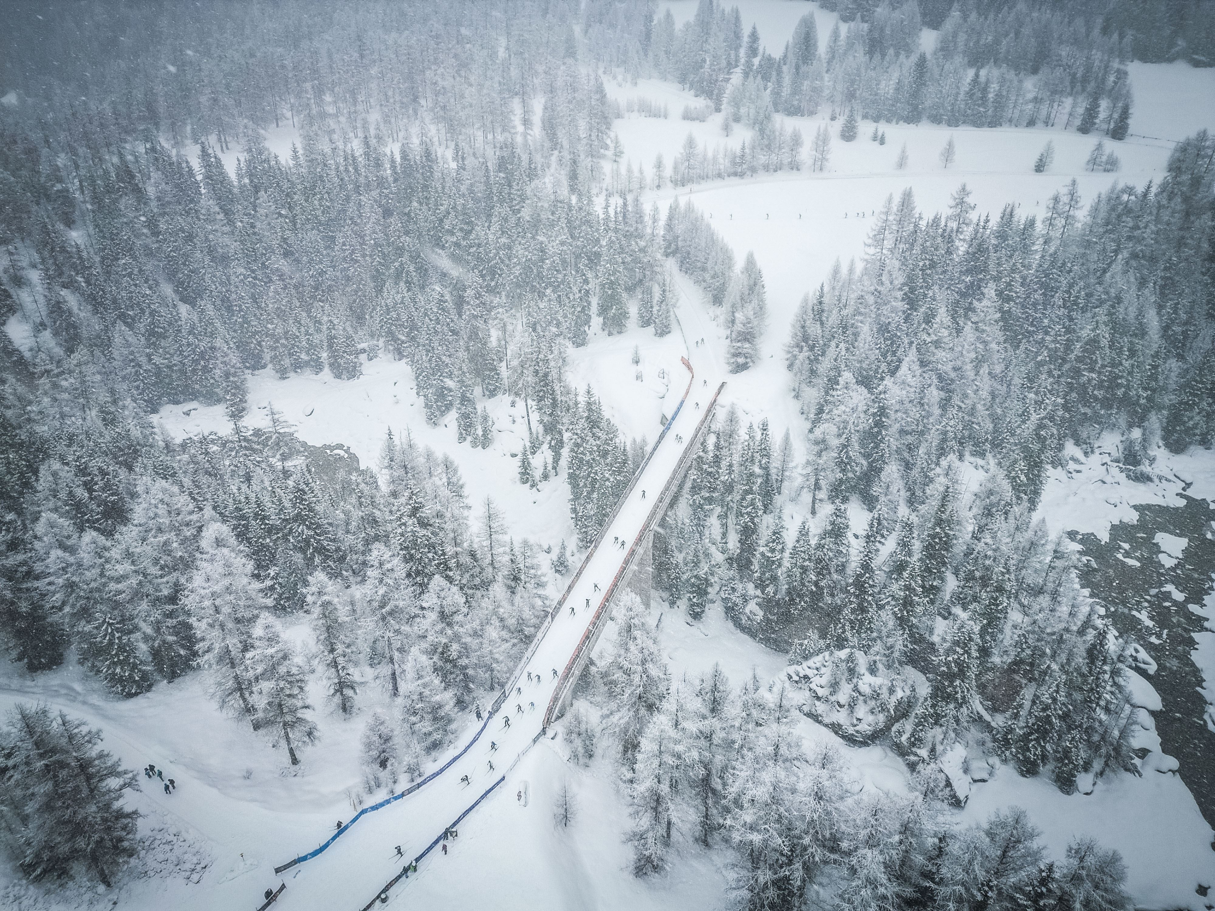 Blick auf die Strecke